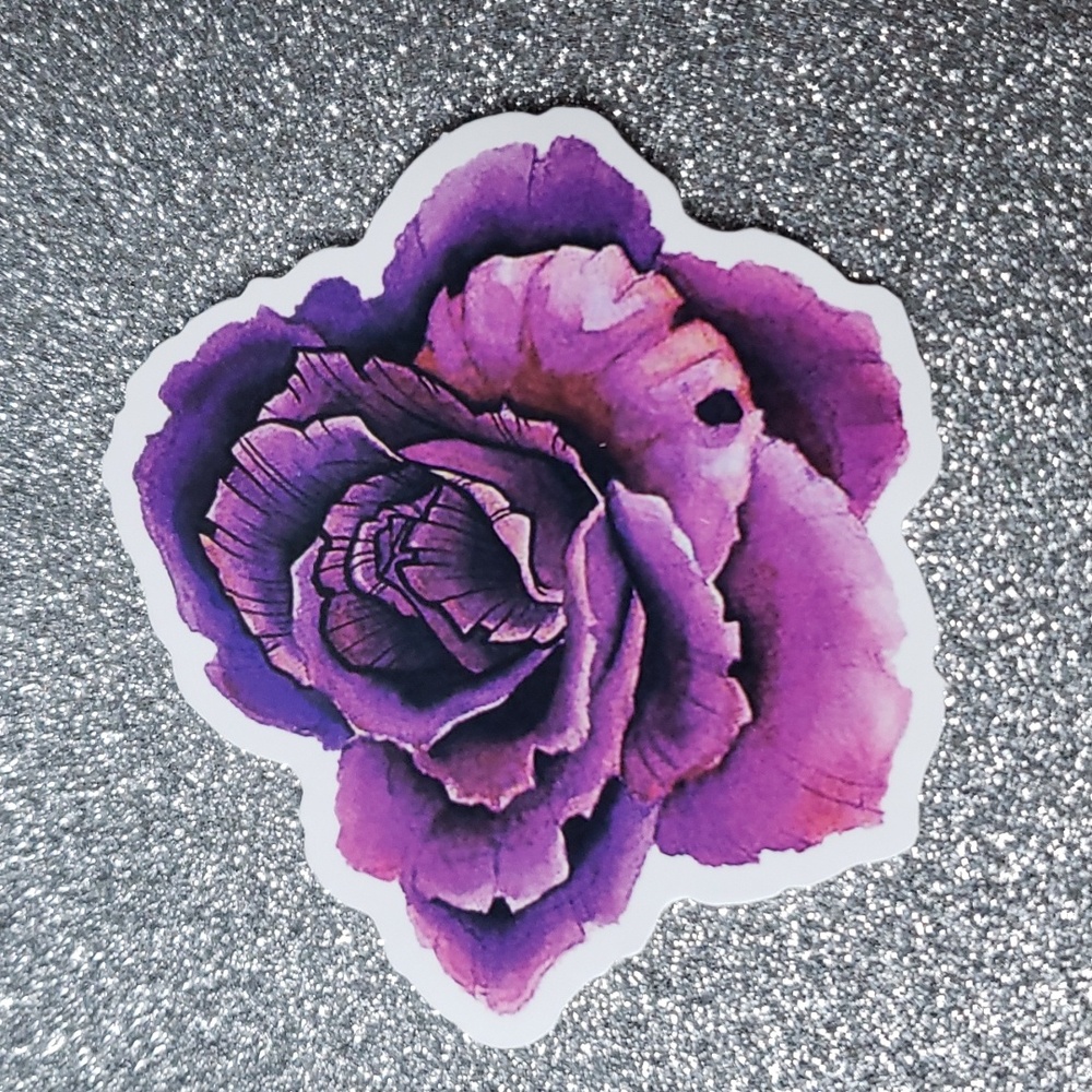 NATURE FLOWER WATERPOOF Sticker Rose